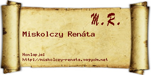 Miskolczy Renáta névjegykártya