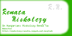 renata miskolczy business card